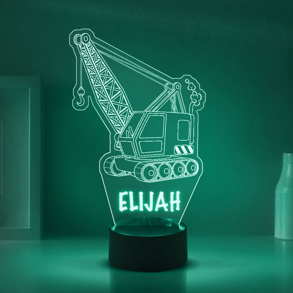 Personalized 7/16 Colors Changing Led Night Light Crane