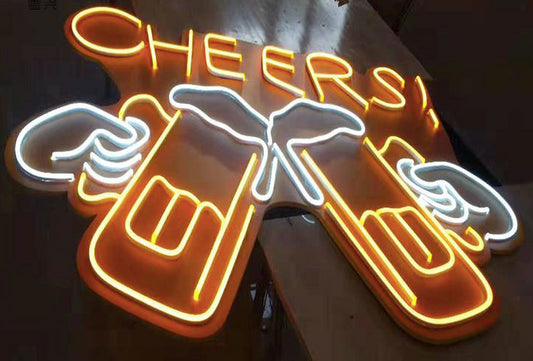 Enhance Your Bar Decor with a Cheers Beer Neon Sign - Professionally Designed