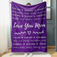 Personalized Mom/Nana/Auntie Blanket All The Words About Mom