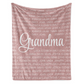 Personalized  Flora Mom/Nana/Auntie Blanket Name Arts