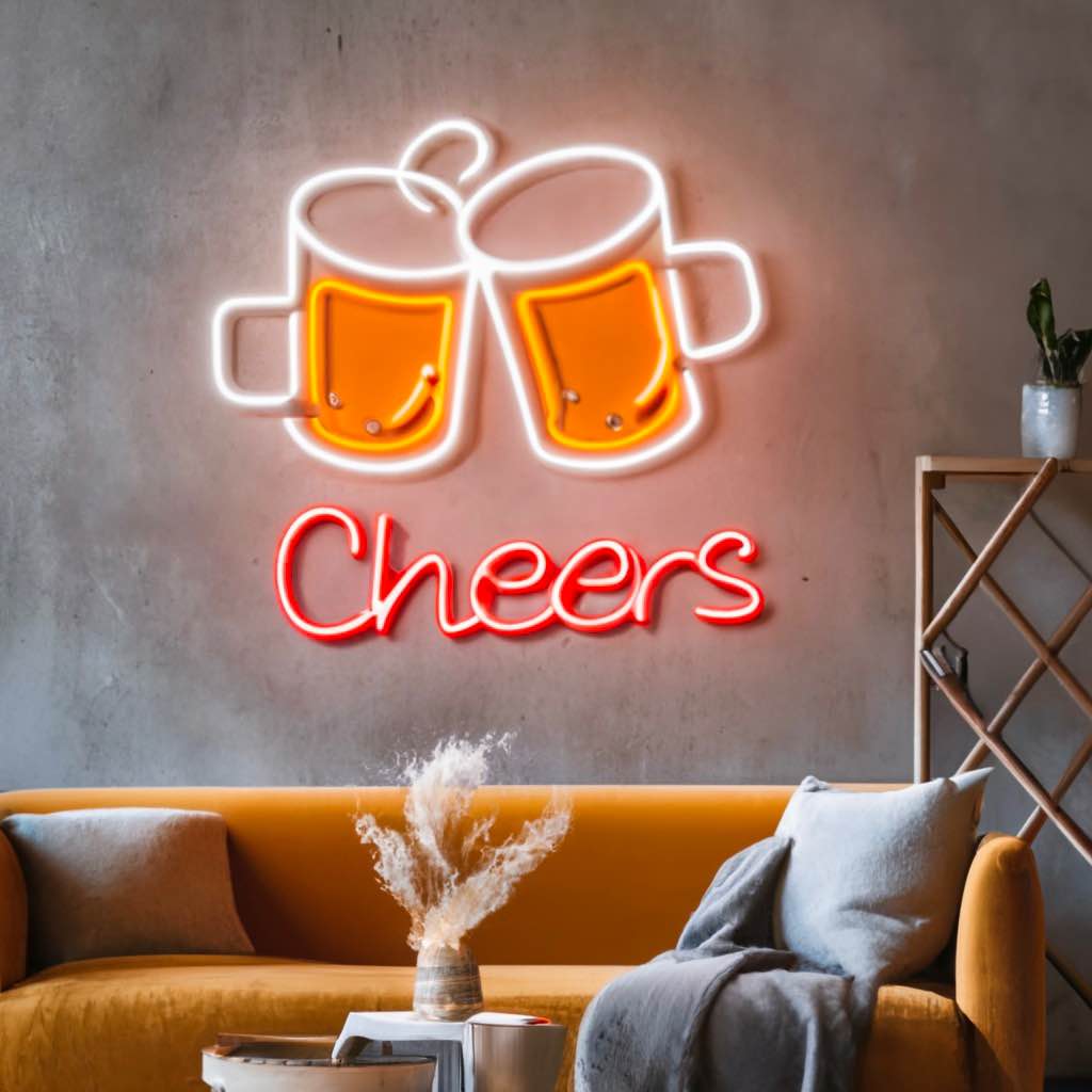 Cheers Neon Sign – Elevate the Ambiance of Your Bar or Party