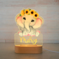 Personalized Bedroom Led Night Light Boys Girls Animal Theme Flower Elephant