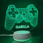 Personalized 3D Gamepad Night Lights with Name 7/16 Colors Changing Led Lamp