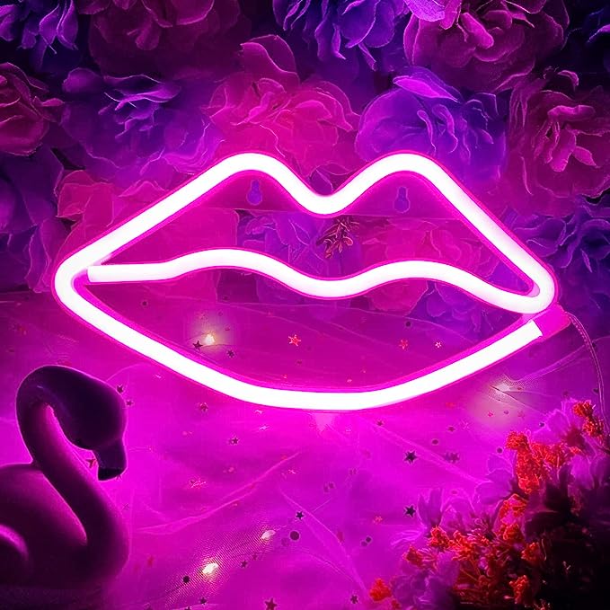 Lips Neon Sign for Bars - Brighten Up Your Space with Our Eye-Catching Designs