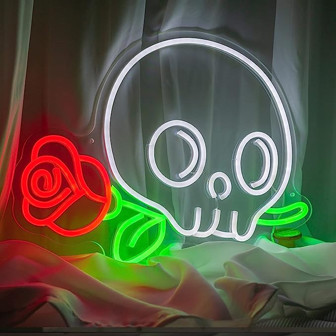 Get Your Bar Noticed with a Skull Neon Sign - Unique and Eye-Catching Decor II