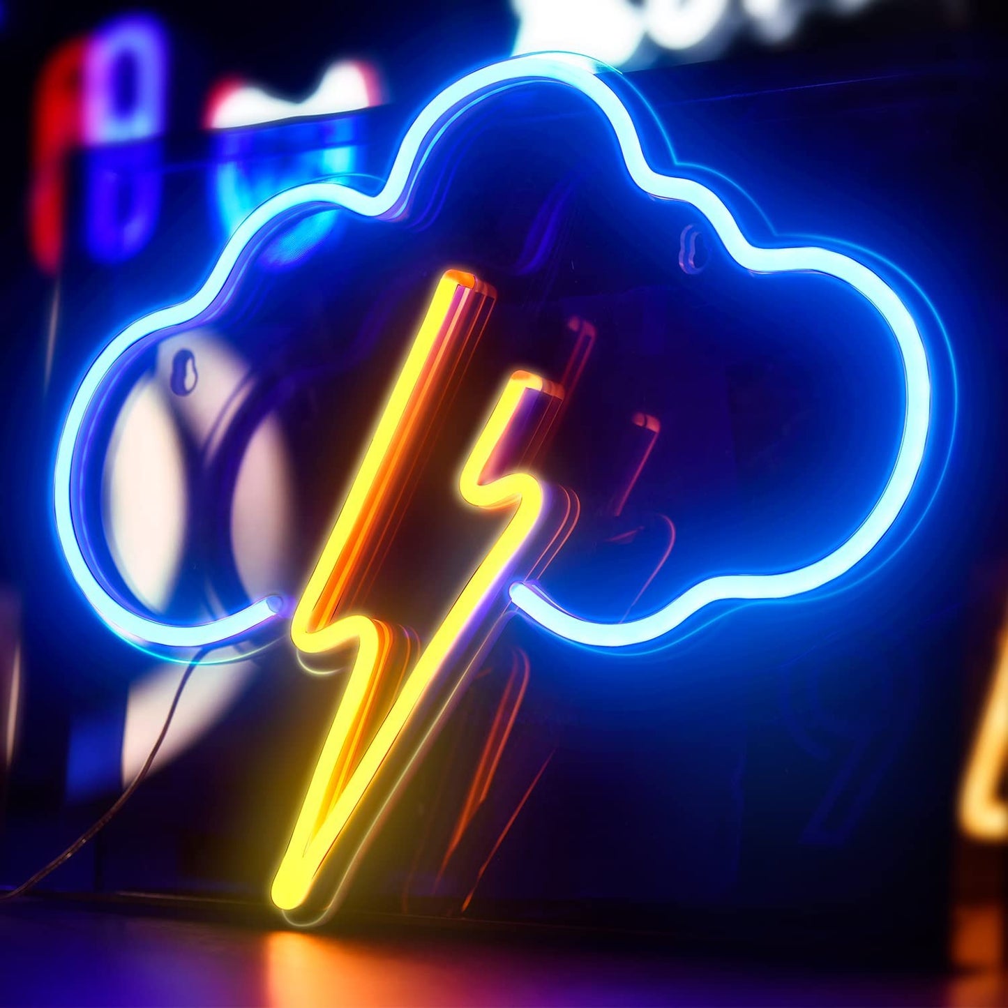 kids room cloud neon sign