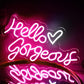 Hello Gorgeous Neon Sign for Business: Elevate Your Workspace with a Striking Statement Piece