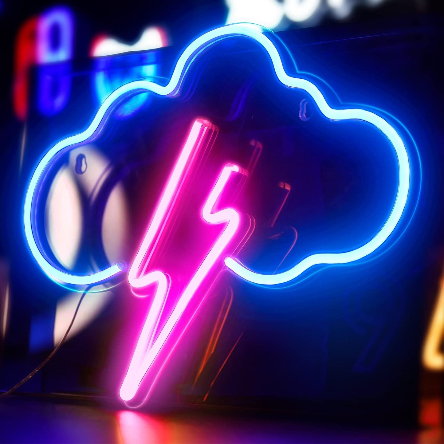 kid's room cloud neon sign