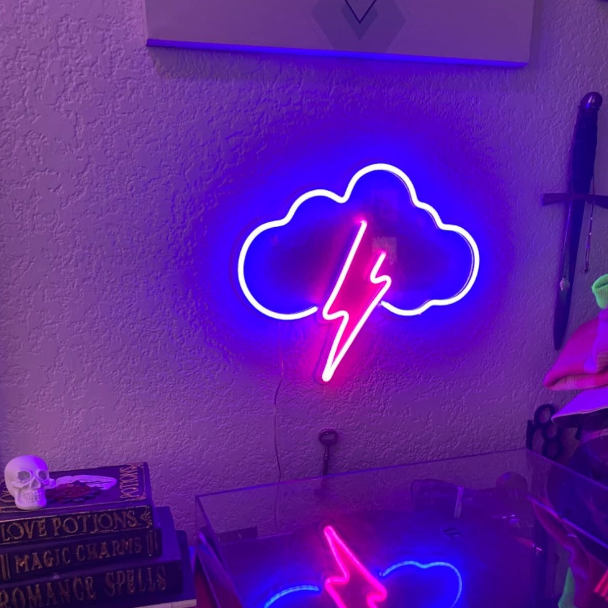 kid's room cloud neon sign