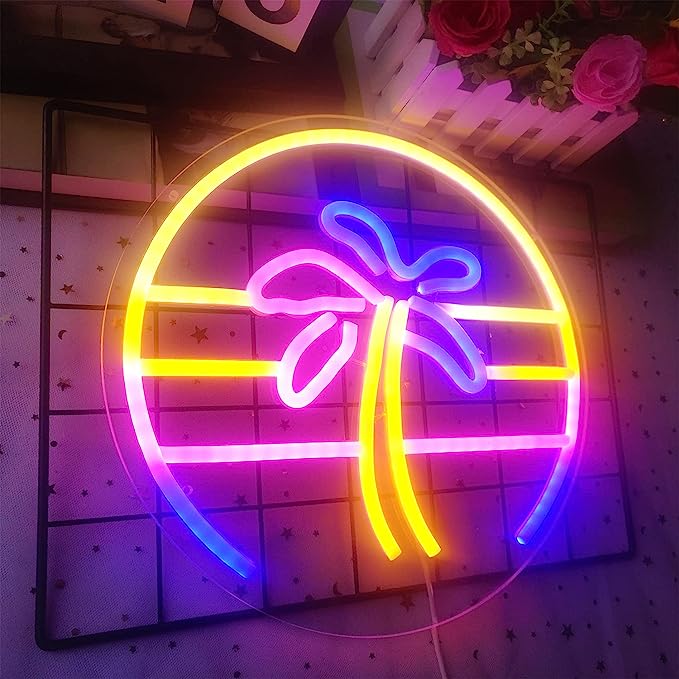Palm Tree Neon Light Sign - Enhance Your Business with a Professional Touch