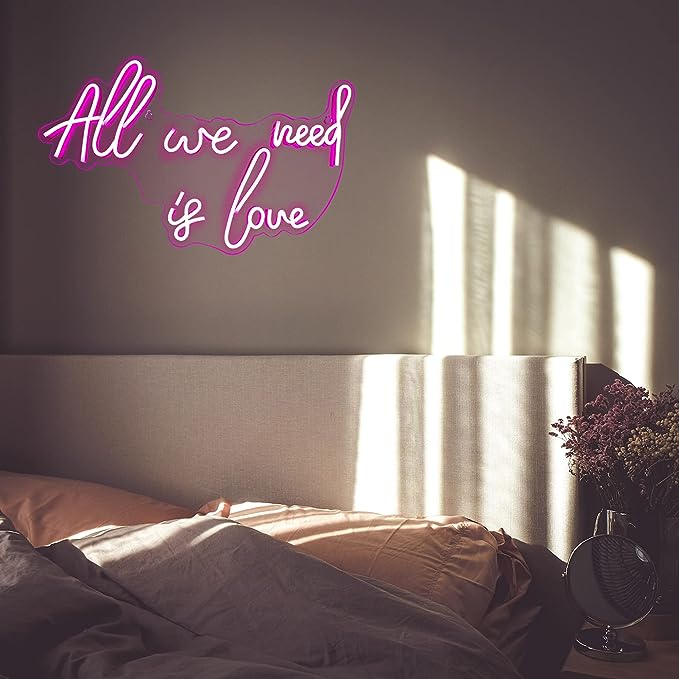 Discover the Perfect Wedding Neon Sign: All You Need is Love
