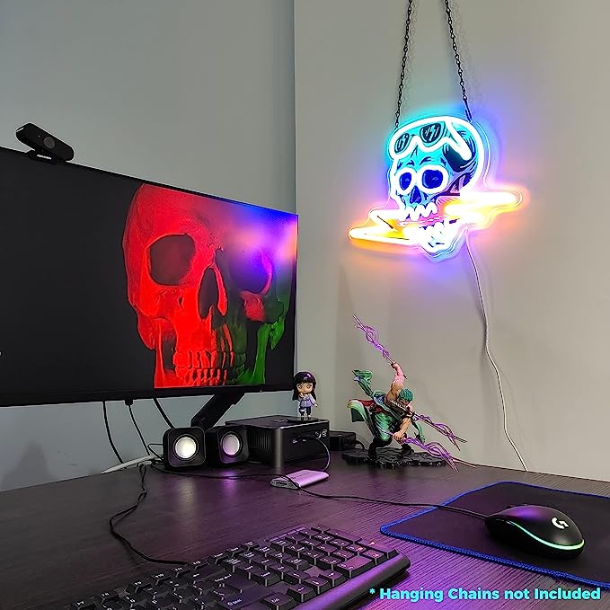 Get Your Bar Noticed with a Skull Neon Sign - Unique and Eye-Catching Decor