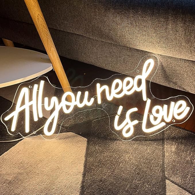 Discover the Perfect Wedding Neon Sign: All You Need is Love ii