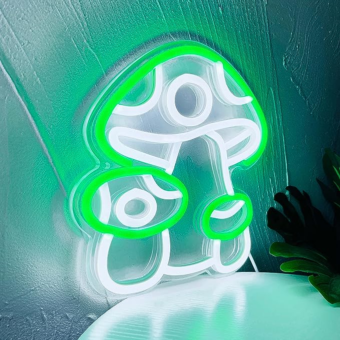 Mushroom Neon Sign Perfect for Restaurants - Brighten Up Your Dining Space