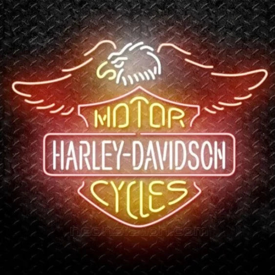 Brand New Harley Davidson Neon Sign - High Quality & Bright. Perfect Addition to Your Collection.