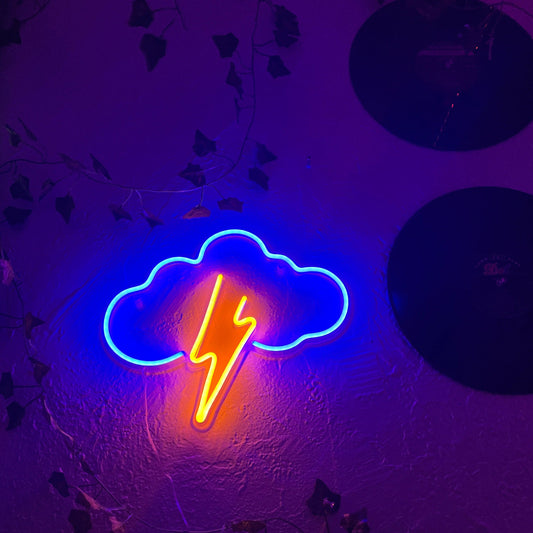 kid's room cloud neon sign