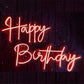 Premium Party & Holiday Happy Birthday Neon Sign - Add Fun and Sparkle to Your Celebrations