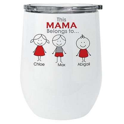 Personalized Family Belonging Insulated Tumbler