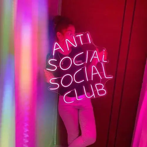 Boost Your Space with an Anti Social Social Club Neon Sign - Elevate the Vibe of Your Club