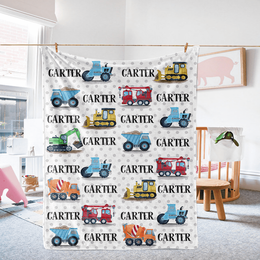 Custom Name Fleece Blanket 07