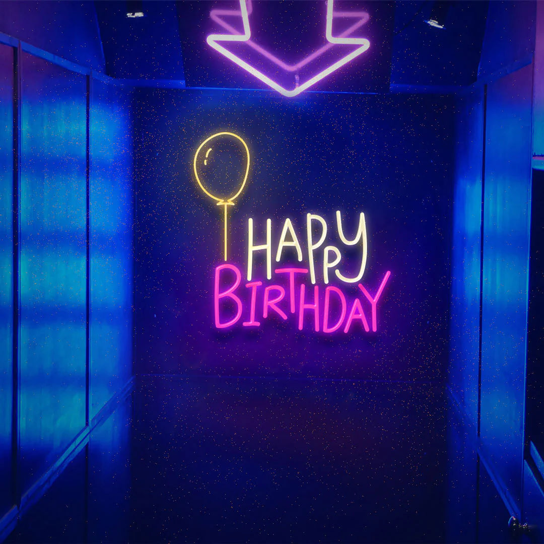 Shop the Best Party & Holiday Happy Birthday Neon Sign - Professional Quality