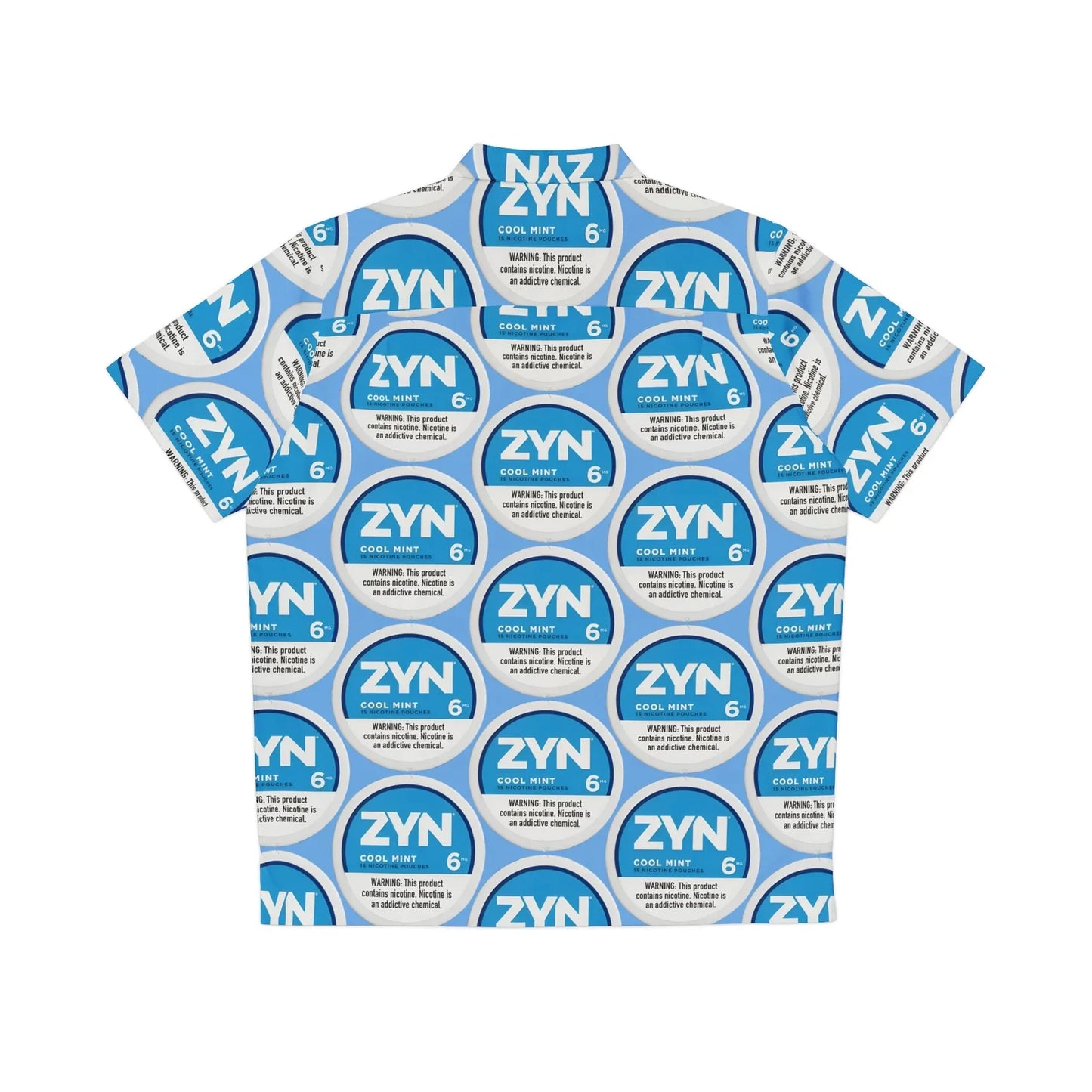 Zyn Cool Mint Hawaiian Shirt | Unofficial Zyn Inspired Tropical Wear