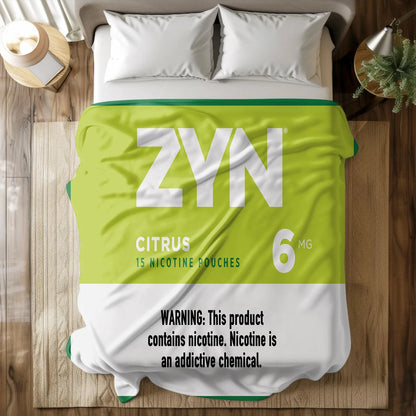 ZYN Citrus Blanket | Cozy Citrus-Themed Throw | Vibrant ZYN Citrus Blanket