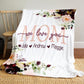 Personalized  Flora Mom/Nana/Auntie We Love You Blanket｜11042224