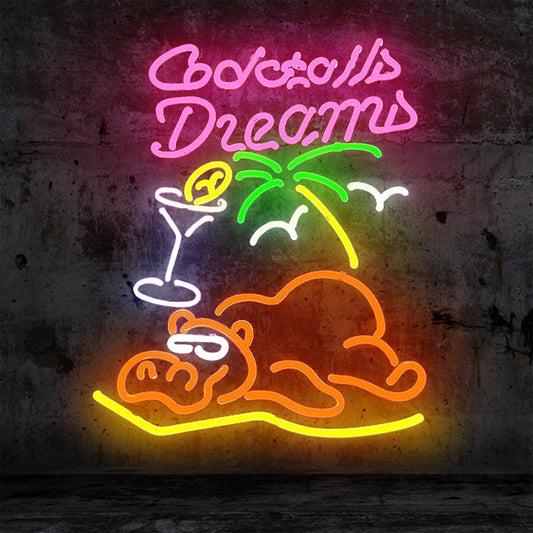 Cocktails and Dreams Sign for Your Bar: A Must-Have Addition to Elevate Your Drink Menu II