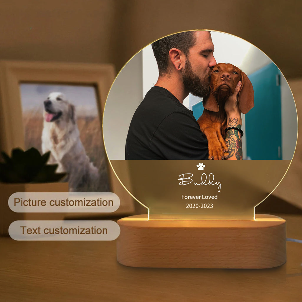 Personalized Pet Portrait Lamp