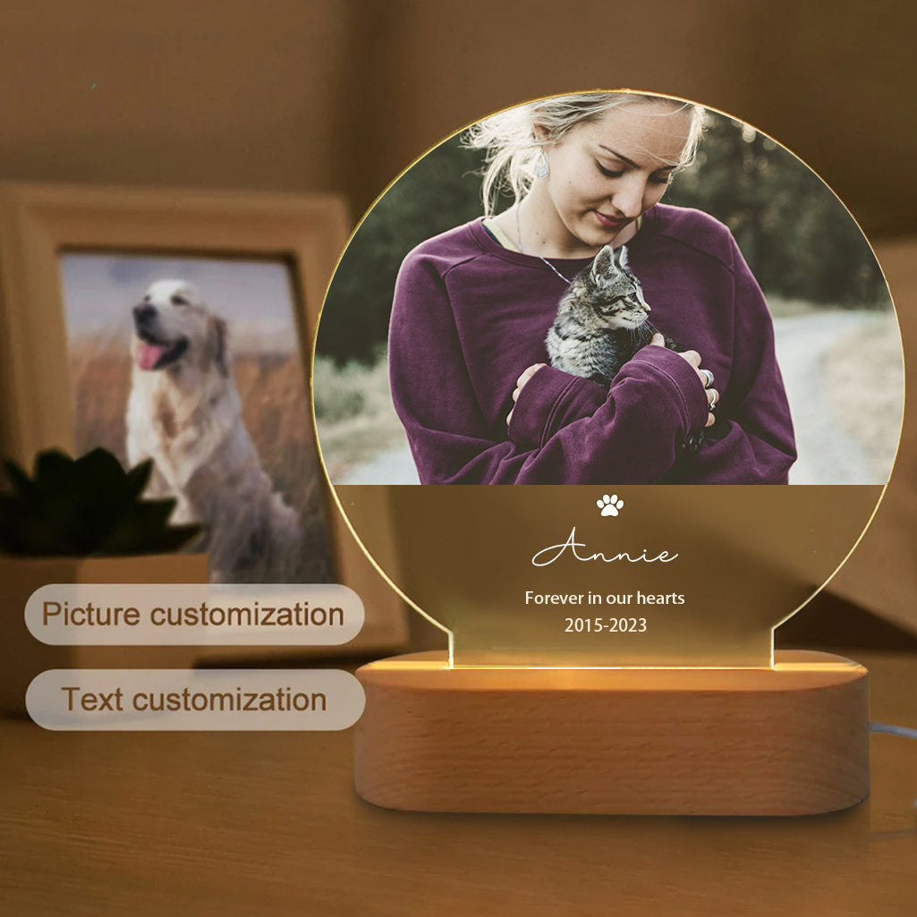 Personalized Pet Portrait Lamp