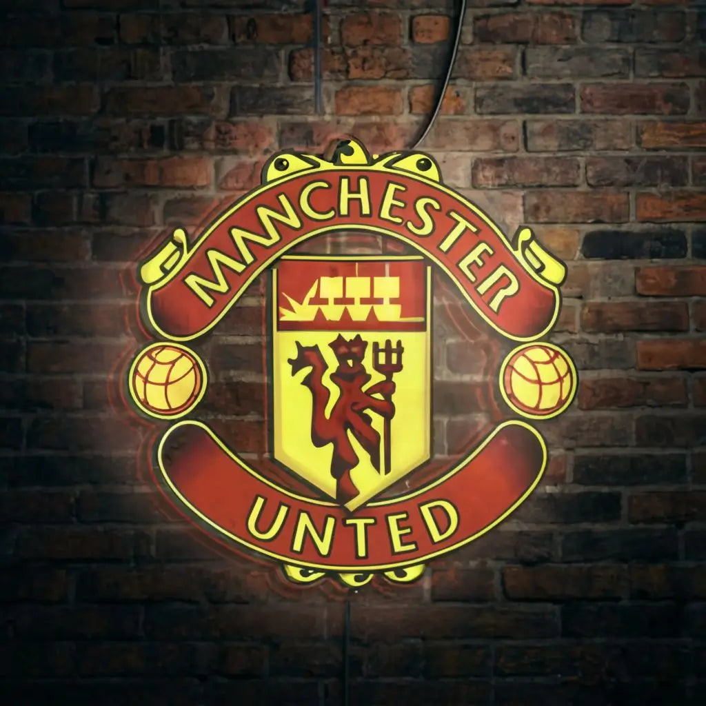 manchester united neon sign