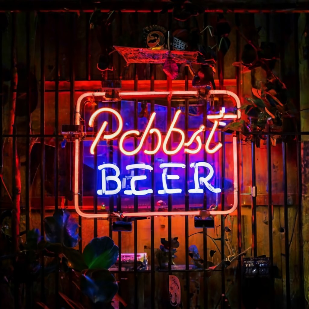 Premium Pabst Beer Neon Sign for Bars - Enhance Your Bar's Ambiance with Authentic Vintage Signage