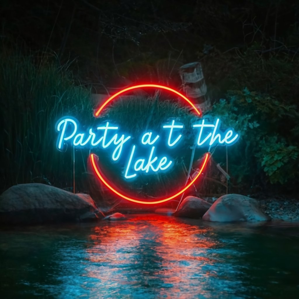 Ultimate Party at the Lake Neon Sign: Create an Unforgettable Party Atmosphere for your Party &amp; Holiday III