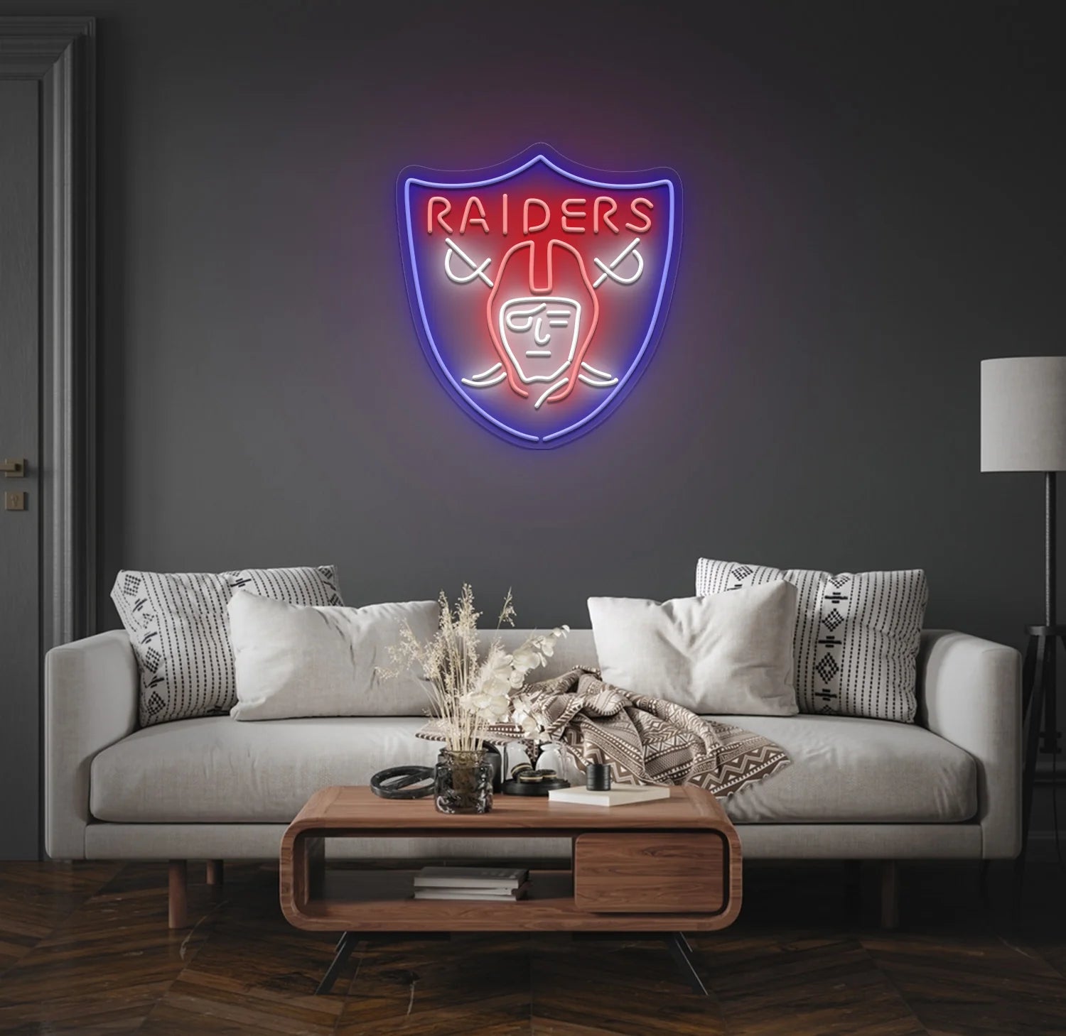 Premium Raiders Neon Sign for Club Decor - Limited Edition