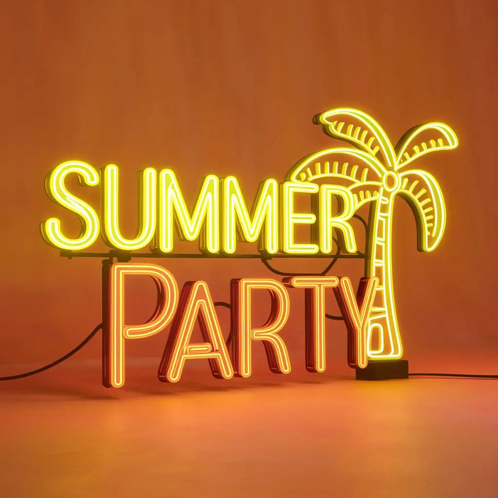 summer party neon sign