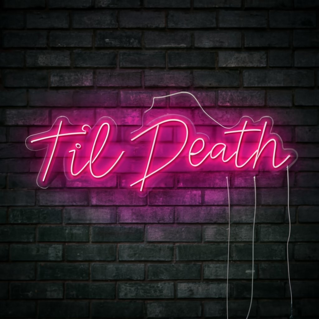 Til Death Neon Sign: The Perfect Wedding Neon Sign for Your Special Day