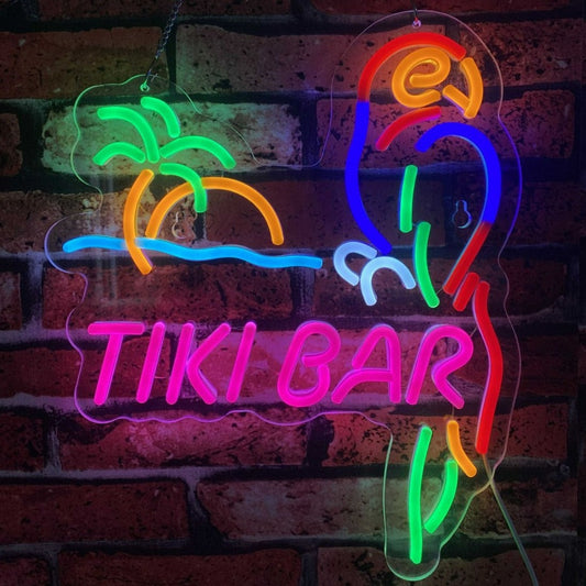 Tiki Bar Paradise Palm Neon Sign - Your Ultimate Destination for a Bar Paradise Experience