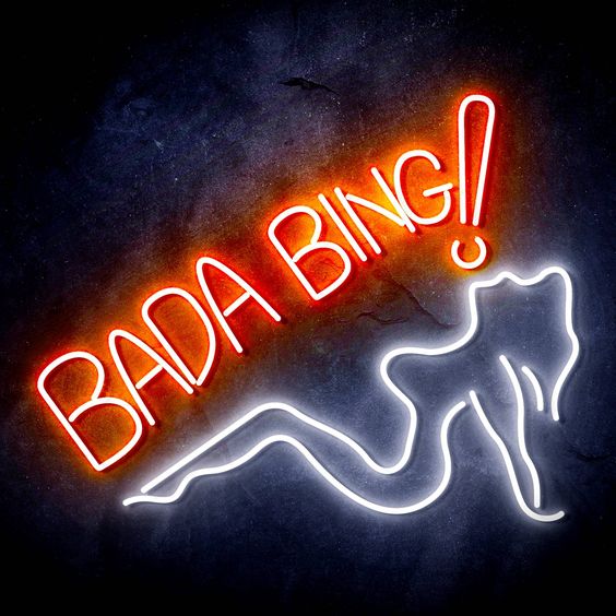 Bada Bing Neon Sign - Illuminate Your Bar with the Perfect Lighting