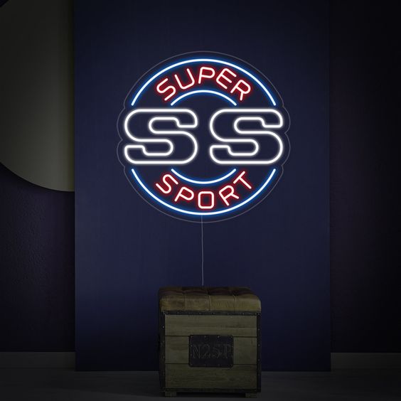 SS Super Sport Neon Sign for Bar: A Professional and Eye-Catching Addition to Your Establishment