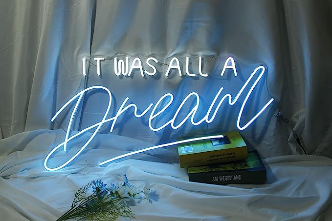 Explore the Enchanting Charm of 'It Was All a Dream' Neon Sign for Stylish Restaurants