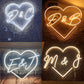 Heart Neon Signs | Custom Neon Signs for Weddings and Home Decor